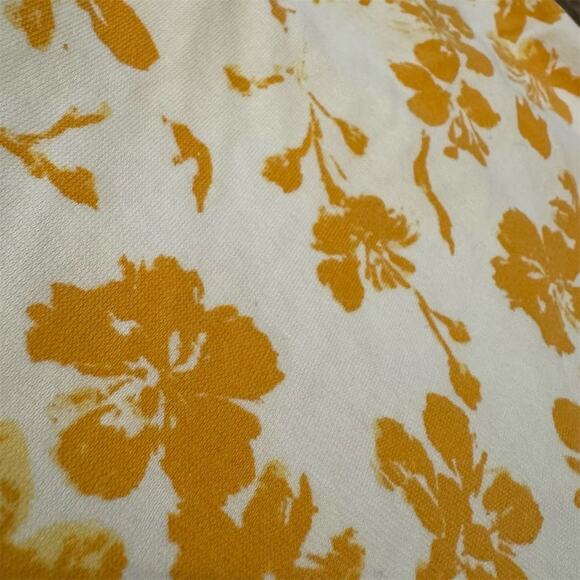 Garnet Hill 4-Piece Green Cotton Asian Wrap Yellow Floral Pajama Set M READ - Picture 7 of 9